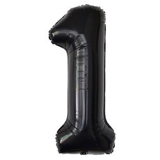 이벤트홀릭 초대형 숫자풍선 40인치 100cm, 1개, 블랙 1