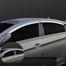 YF소나타 자동차썬바이저 크롬 차량용창문햇빗가리게