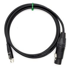 Canare L-2E5 鍍金母 XLR to mini XLR 母 麥克風線, 1個, 1米, Black