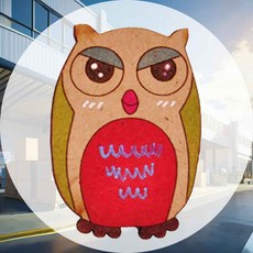 부엉이 3T 10개입 연결구멍X 소품만들기 체험용아트 목재아트키트 나무모형 미술수업교구 방학숙제