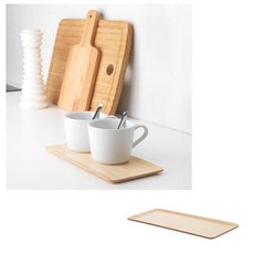 일본 이케아 우드 티 트레이 소형 미니 나무 접시, 1개