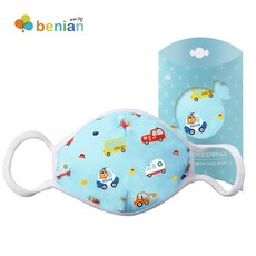 베니앙 아기 키즈 어린이 유아면마스크 KC인증, 부릉빠방-M, 1개, 1개입