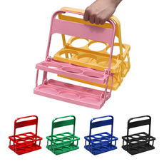 이디타 6구 컵 커피캐리어 테이크아웃 맥주 음료캐리어, 6구 캐리어_핑크, 1개