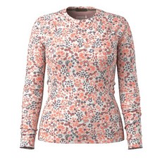 Smartwool 女款花卉圖案戶外長袖上衣，柔軟透氣舒適百搭，戶外健行休閒首選