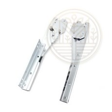 찬넬 경사 목재용 길이선택 좌우세트 25피치 빠른배송 가구부속 미닫이문레일 미닫이문부속, 300mm/좌,우세트