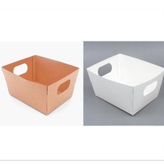 접이식 손잡이 종이박스 1P, 브라운