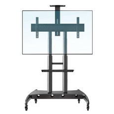 移動式電視支架 附置物層架 適用多尺寸電視 穩固安全 簡約時尚, 1個, NB AVA1800-70-1P