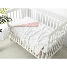 CREVENT 30"X40" 포근한 부드러운 따뜻한 플리스 담요 필수품 샤워 선물 - 스타 그레이 75X, Pink + White