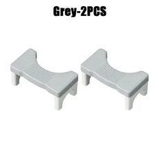 새로운 욕실 변기 발판 어린이 임산부 노약자 받침대, 04 Grey--2PCS