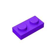 1X2 호환블록 3023 28653 6225 모델 호환 3개입 1세트, 060 Dark Purple