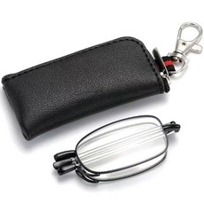 더쉴드 휴대가 간편한 접이식 초경량 돋보기 안경테( 블루라이트 차단), 1개, 2. Clearic Black