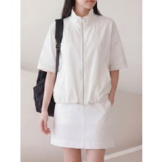 스트링 바스락 나일론 반팔 점퍼 O2605JP017B 1338575
