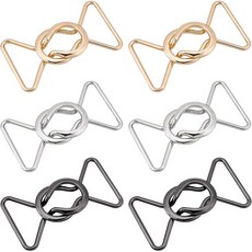 12개 아연 합금 소재 3가지 색상 카드뮴 및 납 무함유 8가지 모양 혼합 색상 52.5x40.5x8mm, 혼합색