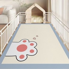 정싱 푹신한 미끄럼방지 강아지매트 방수 미끄럼방지 애견매트 대형 발코니 베란다 거실 복도 애견방수매트, B, 1개