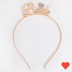 파티용 레터링 쥬얼리 브라이드 머리띠 골드 파티 헤어밴드