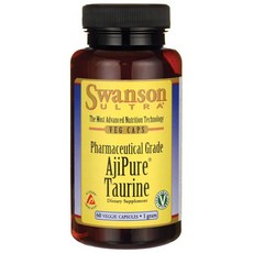 SWANSON 斯旺森 Ultra Ajipure牛磺酸素食膠囊 1g, 60顆, 1罐