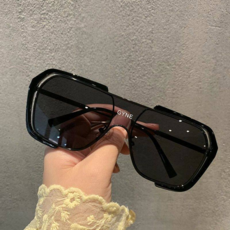 潮流墨鏡男女 方形大框眼鏡 顯瘦太陽鏡