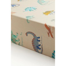 H&M 브랜드관 패턴 코튼 매트리스 커버 라이트 베이지/공룡 1028613027