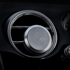 벤볼릭 명품 차량용 방향졔 고급 송풍구 자동차 차량(실버+나르시스), 1세트, 실버&나르시스