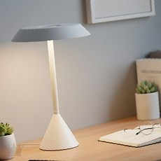 충전식 밝기조절 눈부심없는 학습등 터치식 침실용 조명 램프 독서등 책상위, 화이트