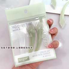 安全修眉刀 新手適用 攜帶式微距修眉刀片, 1個, 彎月修眉刀2入, 綠色