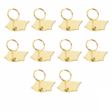 애니모어 사각 스탠드 메모홀더 꽂이 가격표 명함 pop 쇼클립, 10개, 골드