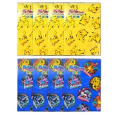 포켓몬스터 스프링 종합장 블루 4p + 옐로우 4p 세트, 1세트, 블루, 옐로우