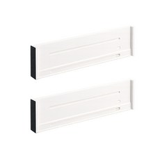 바이빈 길이조절 서랍 정리 책장 칸막이, 2개, 화이트 M