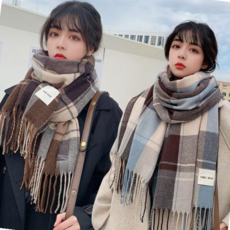 면머플러 머플러 스카프 넥워머 숄더백 토트백 머플러스카프숄면머플러 쁘띠 플리츠 패턴