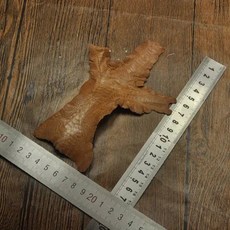 DIY 가죽 공예용 천연 다채로운 터키 클로 스킨 조각 시계 벨트 걸이식 공예 액세서리 0.5mm 두께 1, Yellow brown