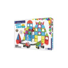 MAGNA-TILES CITY CENTER 磁力積木玩具組，激發無限想像力，培養空間概念, Mixed colors, 1個, 110