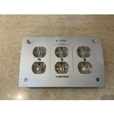 FURUTECH e-TP60 電源分配器 六孔高品質插座 降低雜訊 提升音質, 銀色, 1個