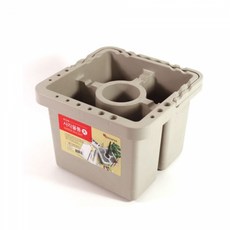 단아미 사각물통 대형 D-7008 미술용품 200x200x50mm 사각물받침 물탱크 사각물병, 개 (1개입)