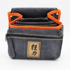 【工具帝國】台灣製 狂刀5格拉鏈釘袋 恩典工具 #28, 1個