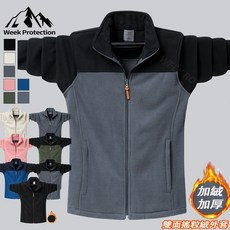 【台灣出貨】M-9XL大尺碼抓絨衣 雙面搖粒絨外套 厚外套 保暖外套 立領開衫 情侶防風外套 搖粒絨外套 禦寒外套男