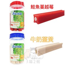 3貓2館 A Star Bones 罐裝潔牙骨 夾心耐咬棒 鱷魚動物造型 牛奶勺子 耐咬潔牙棒, 罐裝-卵磷脂褐藻膠機能耐咬棒560g, 1個