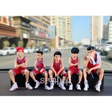 피규어 자동차 주차번호판 대시보드 인테리어, 1세트, 슬램덩크
