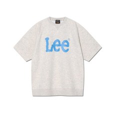 LEE 빅 트위치 숏 슬리브 맨투맨 오트밀