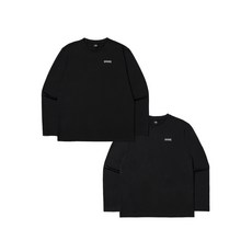 정품 아이더 [1+1 특가찬스] DMU24294 POP ON 2 PACK 남성 라운드 티셔츠 (TKC) (Black)