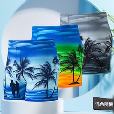 男士速乾透氣泳褲，加大碼沙灘適用