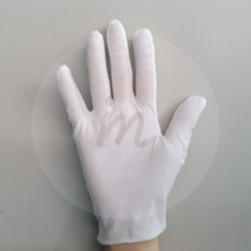 꿀이맘 하얀 면장갑 S 얇은면장갑