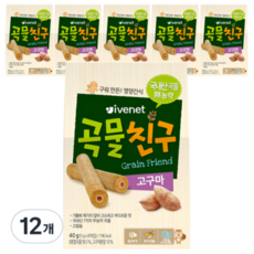 아이배냇 곡물친구, 고구마6, 40g, 24개