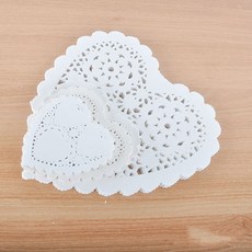 도일리페이퍼하트(14cm)100매 생일 냅킨 접시 파티 파티테이블 테이블장식 파티꾸미기 파티데코 생일 행사 축제 식당 손님+커머스연구소Shop, 빠른배송