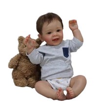 리얼 아기인형 키덜트 실물 신생아 리본 인형 엄마놀이, 1개