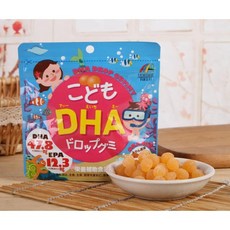 Unimat Riken 兒童 DHA 軟糖 營養補充食品, 1個, 兒童DHA水果軟糖unimatriken