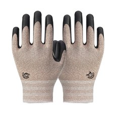 장갑이네 국산 제작 꼬마손 어린이 NBR 코팅장갑 키즈 작업장갑 텃밭 가드닝 갯벌 체험 장갑, 1세트, 베이지 S