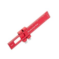 鋁合金多功能木工定位尺, 1個, 160mm(尺厚4mm),90度固定件