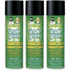 간단한 녹색 발포 코일 클리너 - 갤런 128 Fl Oz 1팩, 20 Ounce (Pack of 3)