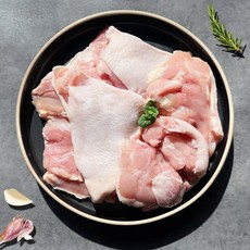 [모던푸드] 국내산 닭정육 2봉 뼈없는 순살 냉동 닭다리살, 2개