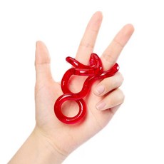 Tangle官方正版 扭扭樂寶石Gems 解壓神器 ADHD專注力訓練手指玩具繩, 【國創高配-正版Uniloop】紅, 1個
